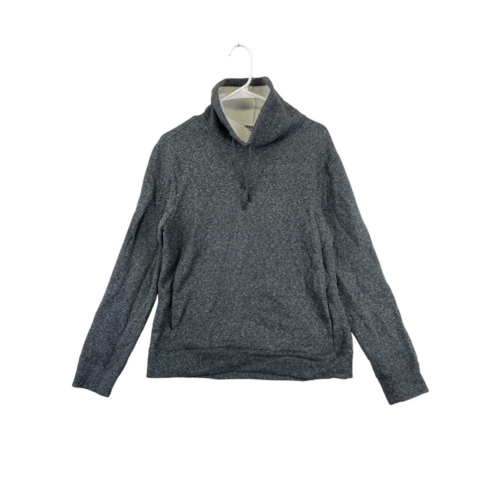Club‎ Monaco Cowl Neck Pullover Sweatshirt Women's Charcoal Heather Knit Size SP